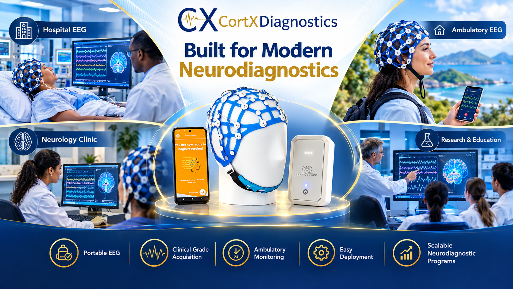 BC-1 highlights: hospital, ambulatory, neurology clinic and research use